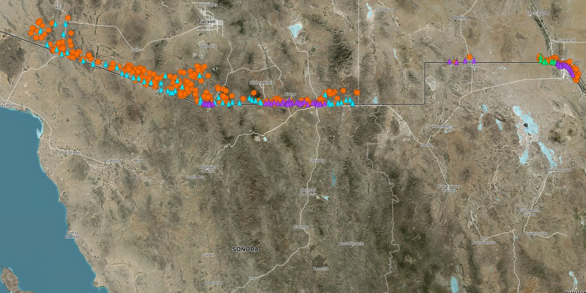 MIT Technology Review maps deaths along US-Mexico border surveillance
