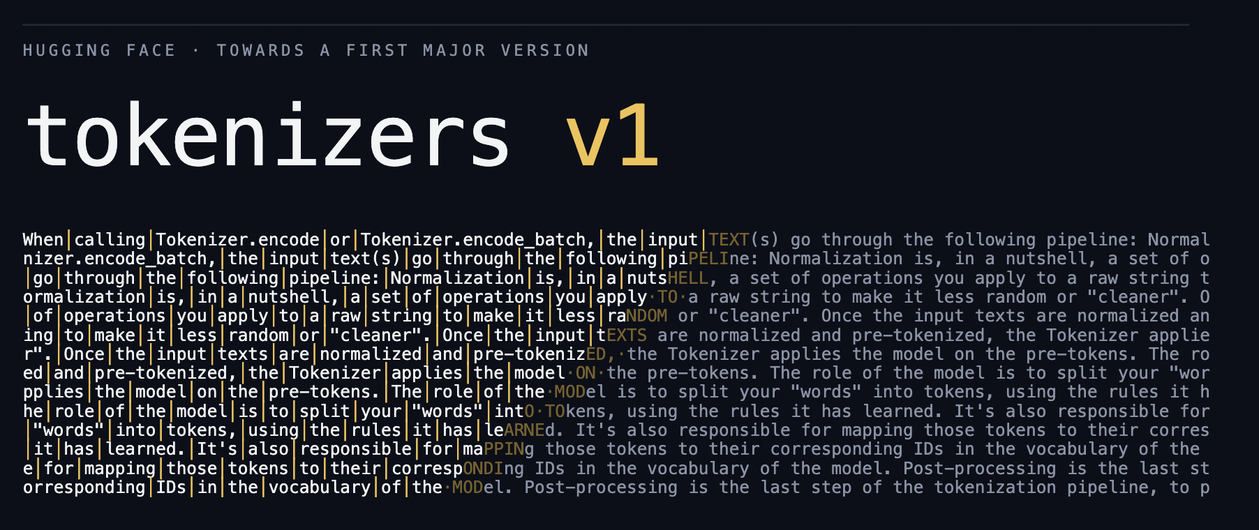 Hugging Face releases tokenizers v1 with big speed gains