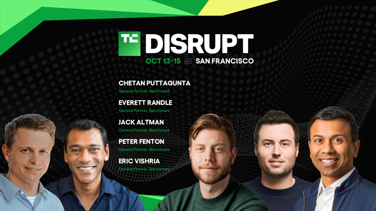 Benchmark's full partnership to take stage at Disrupt 2026