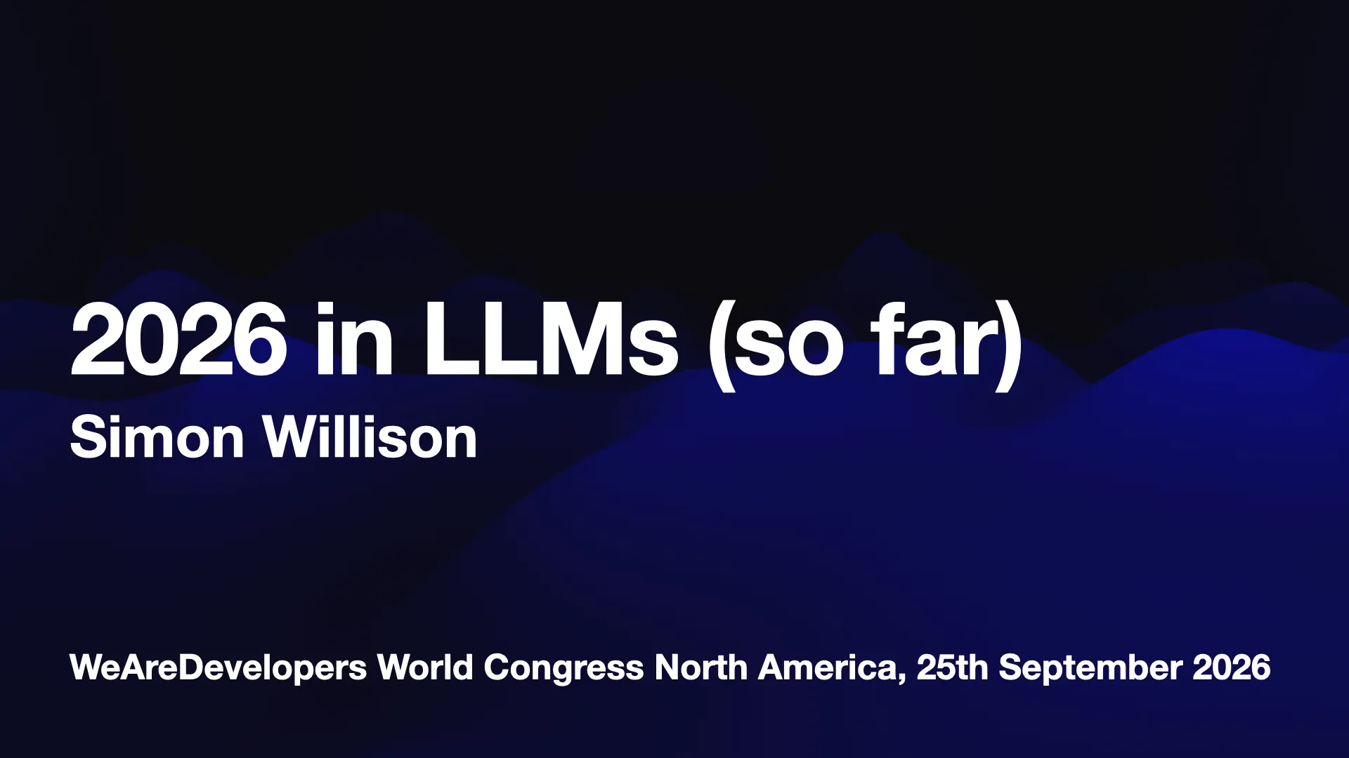 Simon Willison回顾2026年大模型进展