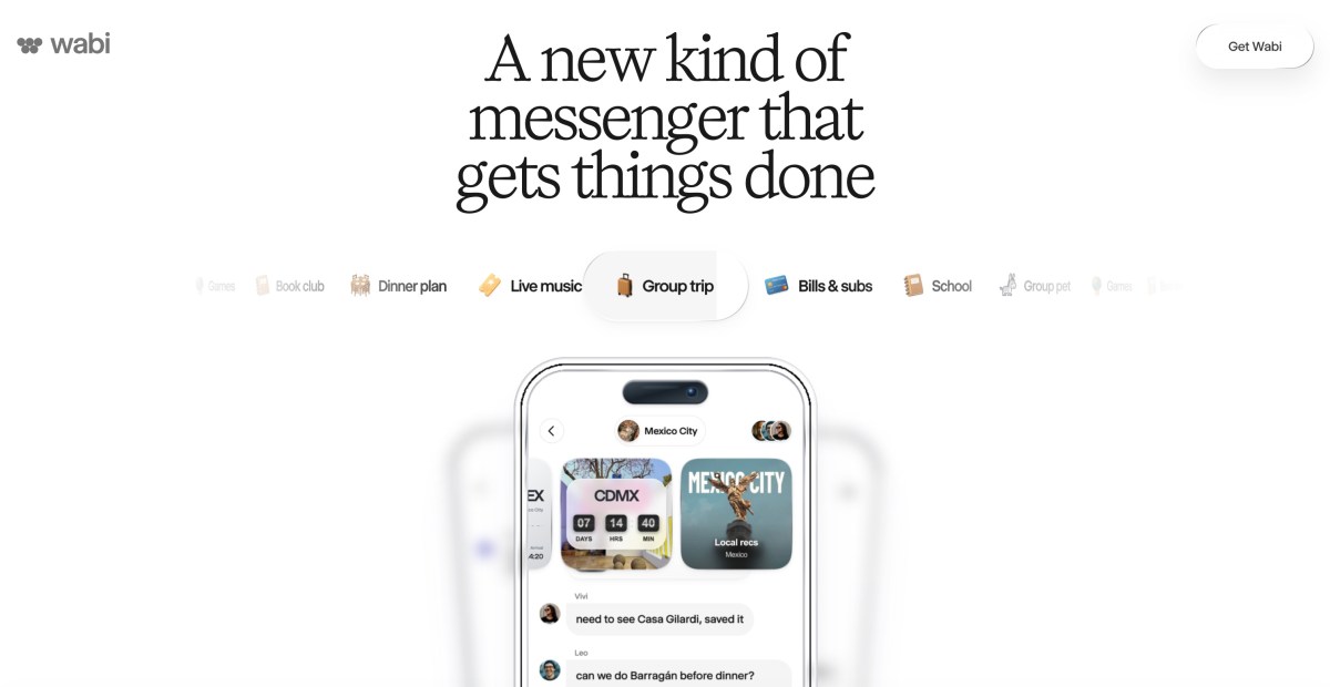 Wabi pivots to AI messaging agent