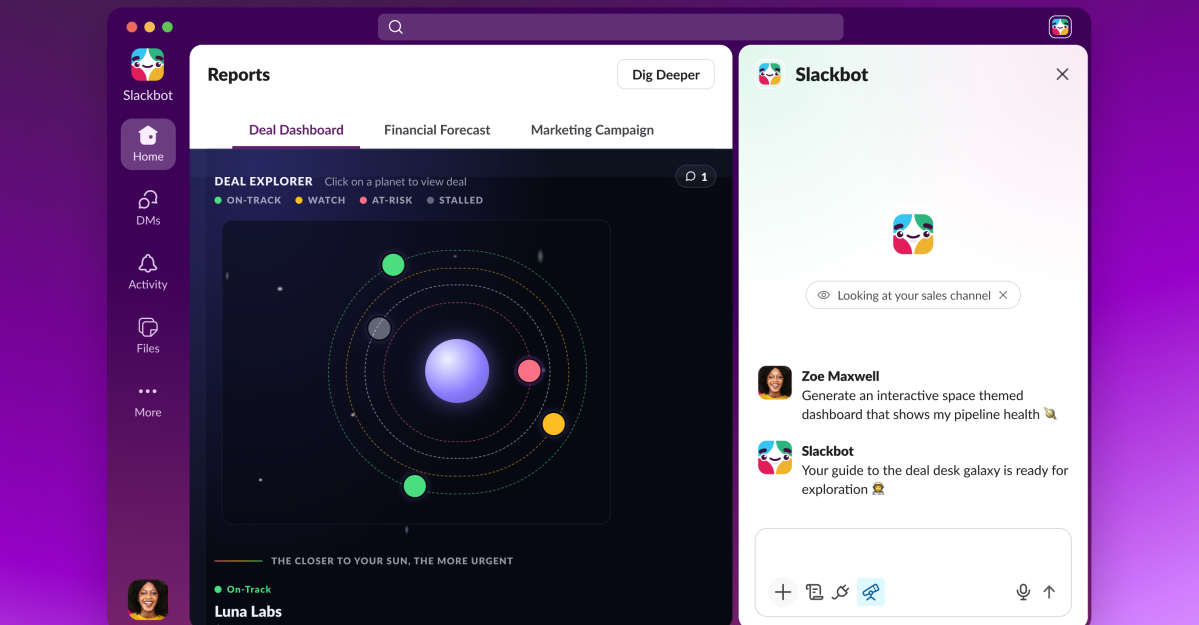 Slack launches Surfaces for interactive reports in chat