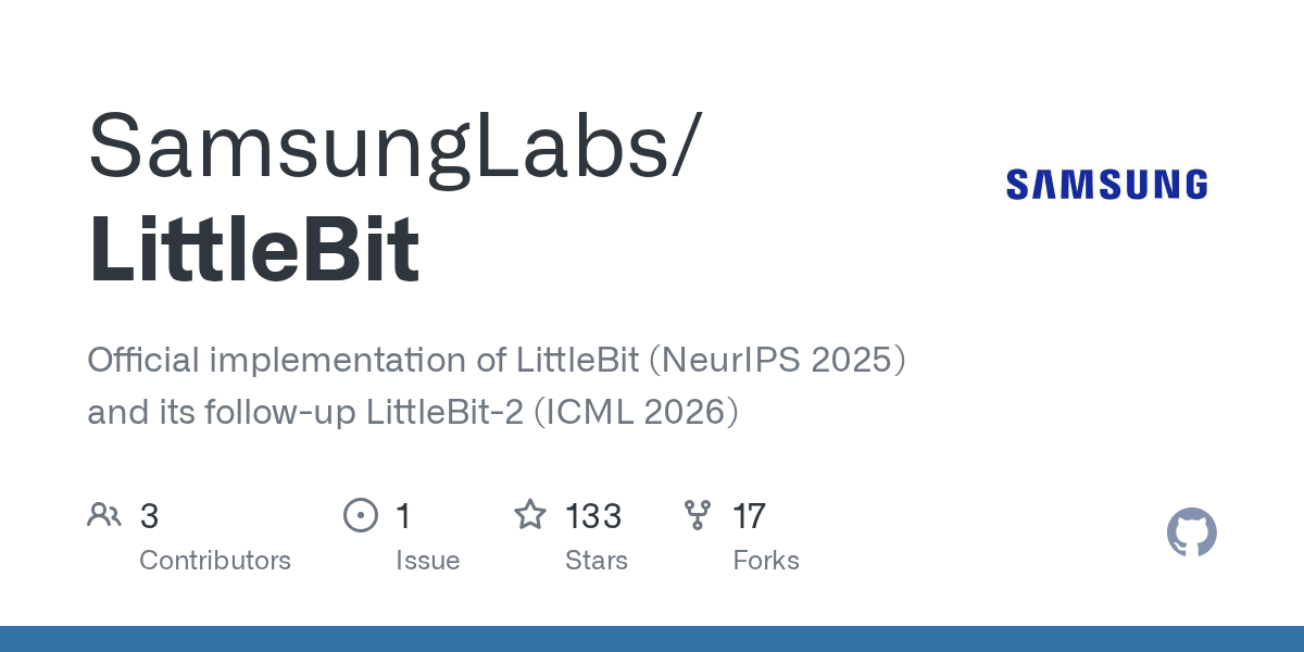 LittleBit实现亚1比特大模型压缩