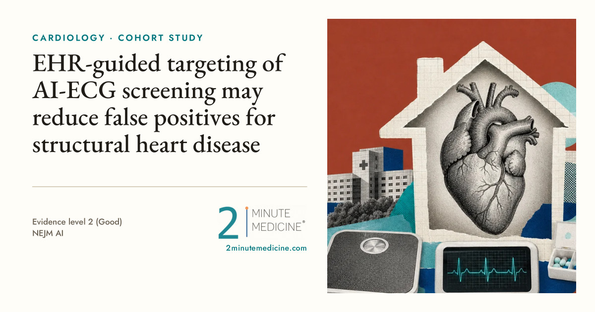 AI model shows potential to improve structural heart disease screening via ECG