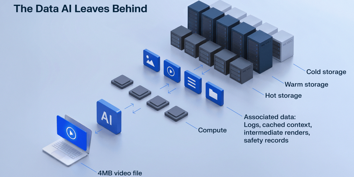 AI inference's hidden storage costs: data volumes surge