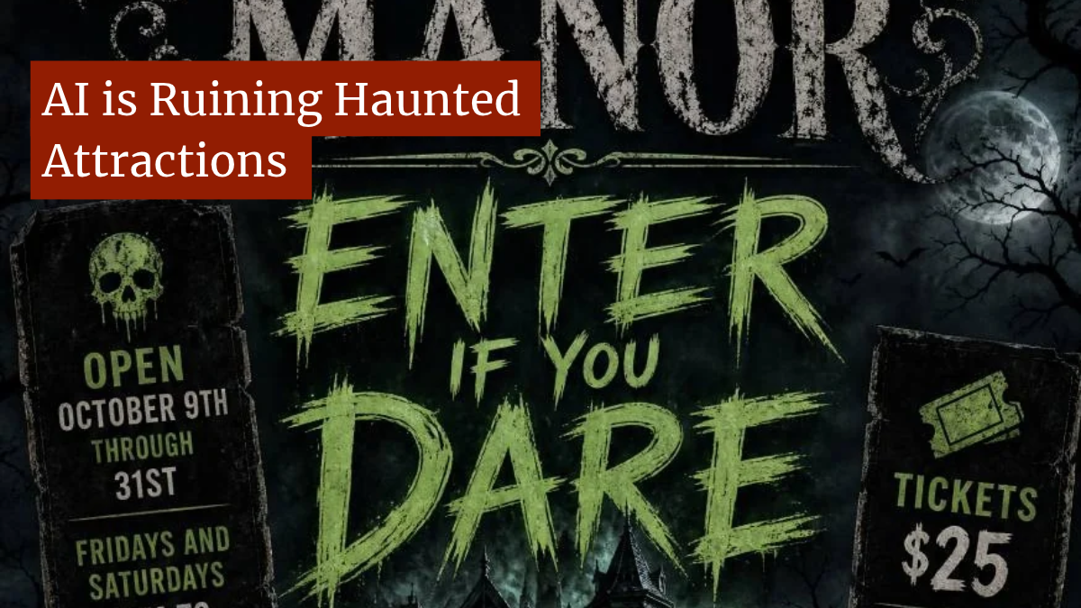 AI art is creeping into haunted attractions